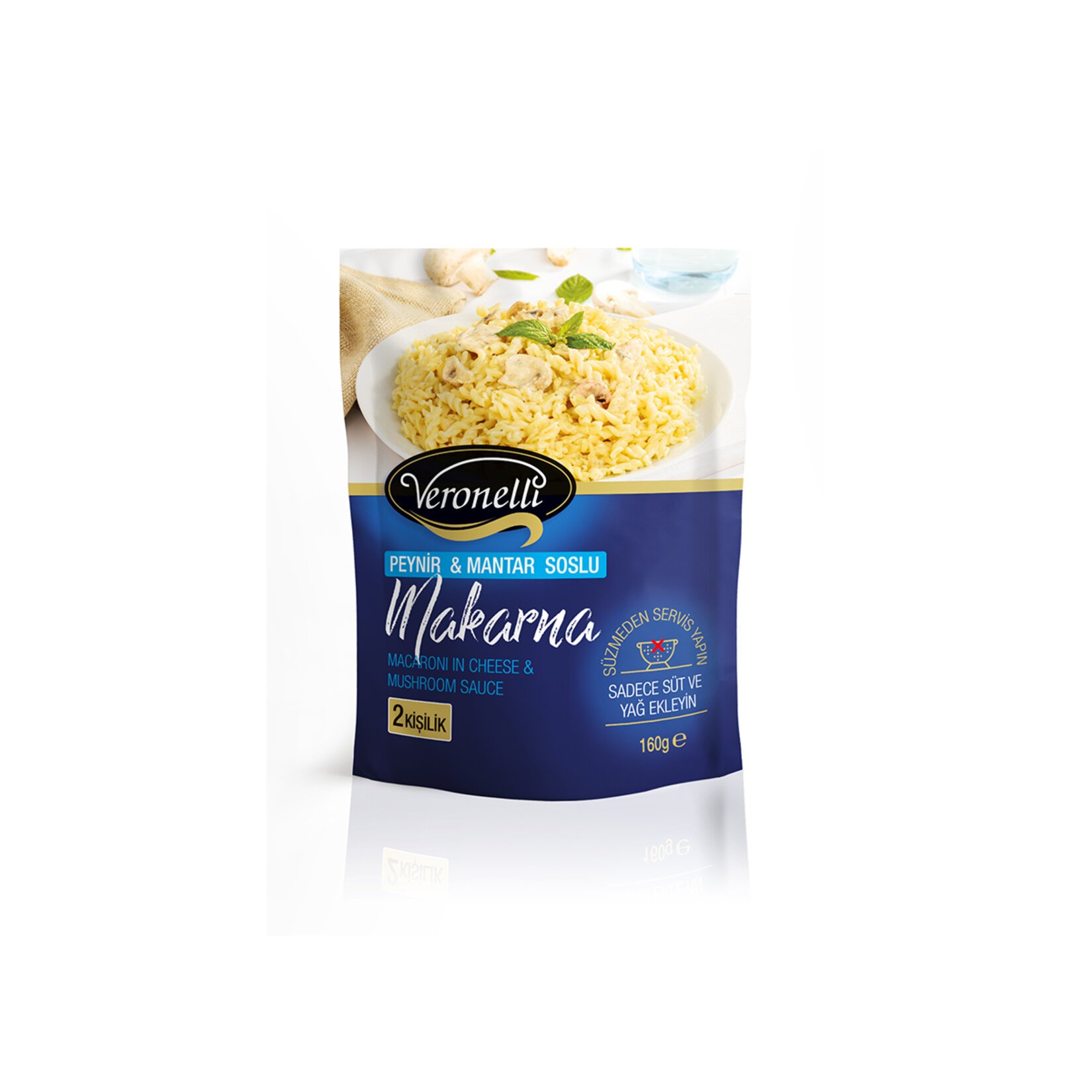 Veronelli Cheese Mushroom Makarna 160 Gr