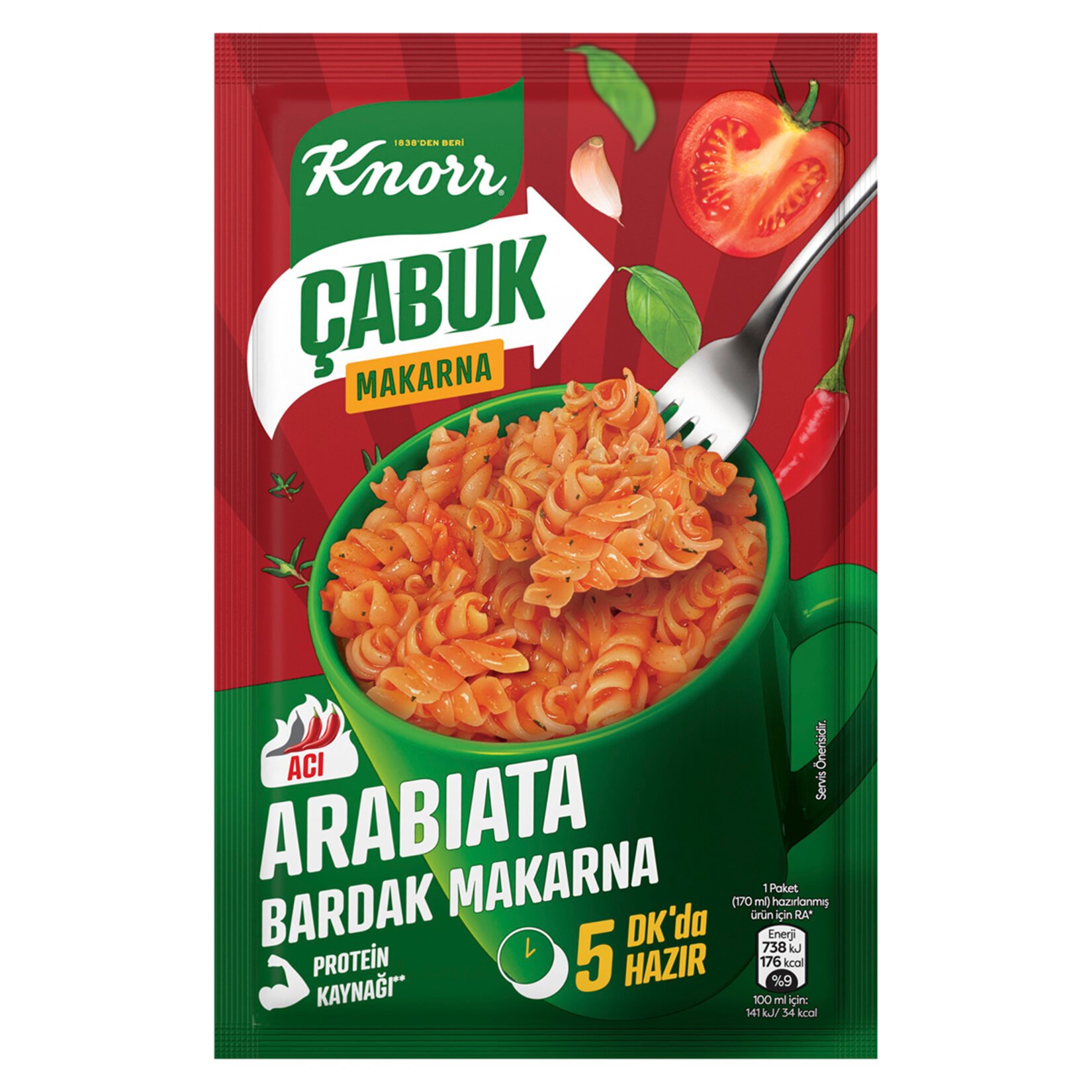 Knorr Çabuk Arabiata Bardak Makarna 48 Gr