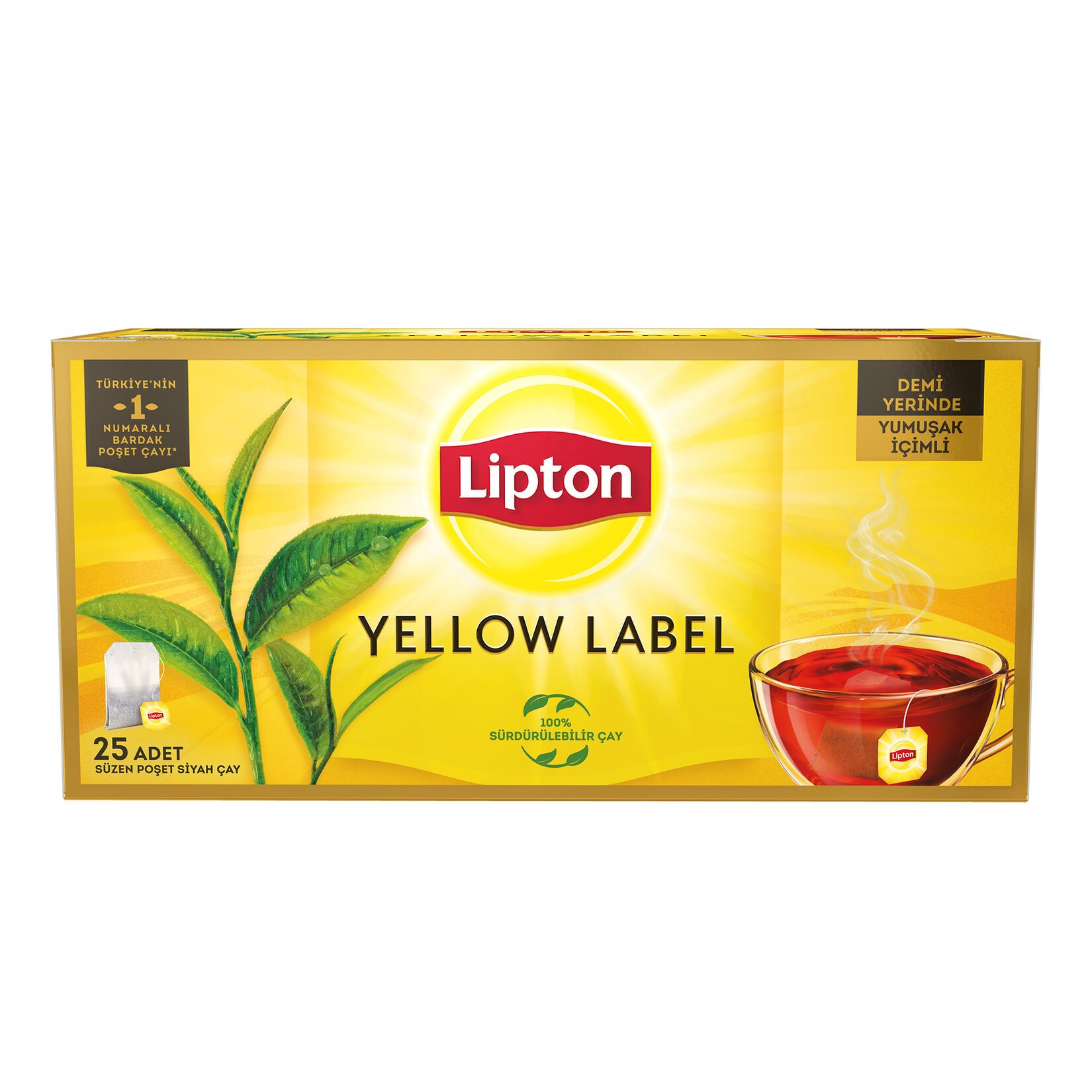 Lipton Bardak Poşet Çay Yellow Label 25Li