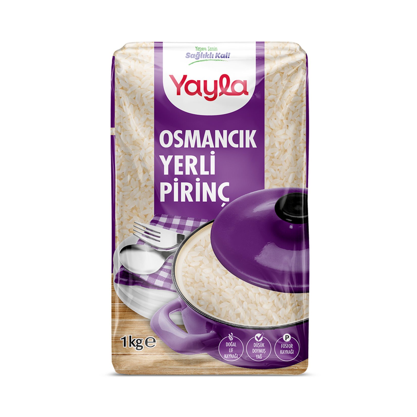 Yayla Osmancık Bölgesi Mahsulü Yerli Pirinç 1 Kg