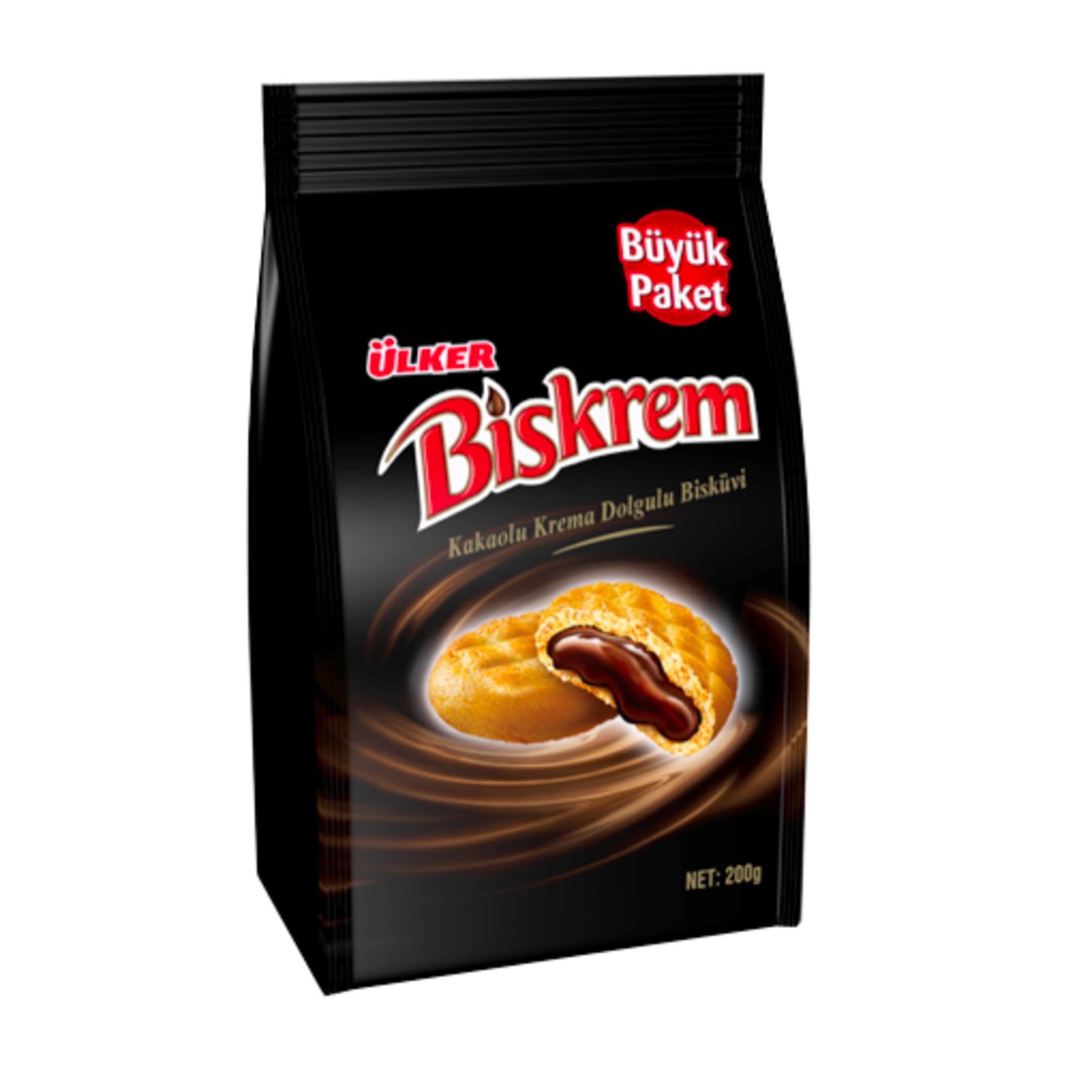 Biskrem Kakaolu Büyük Boy Poşet 200 Gr