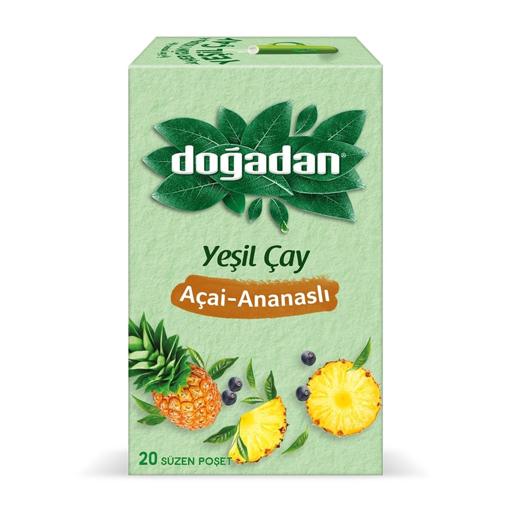 Doğadan Yeşil Çay Açai Ananaslı 20Li