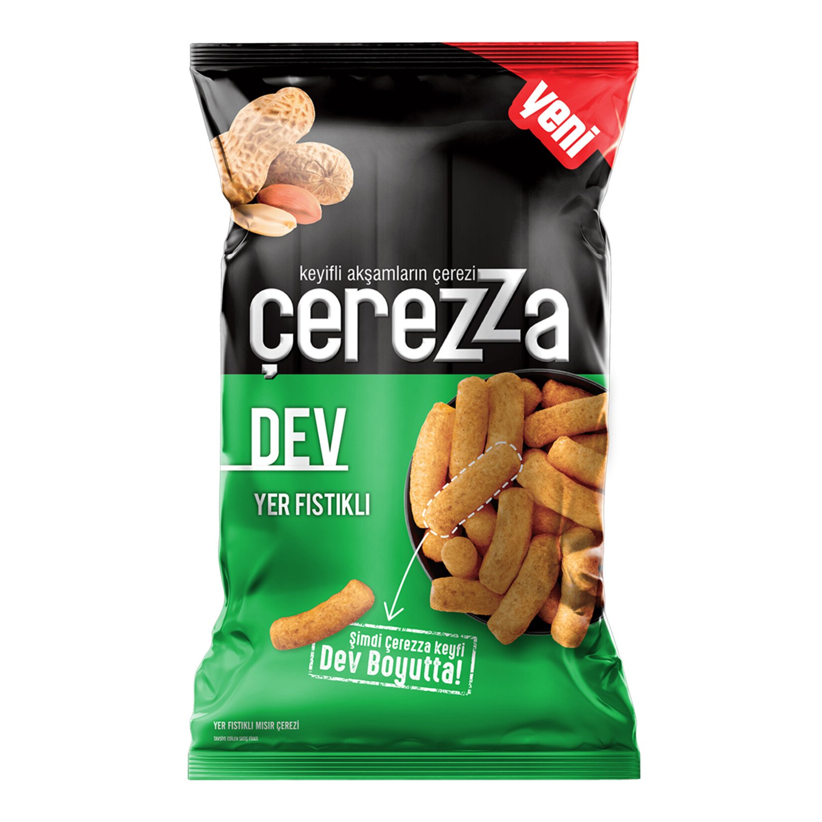 Çerezza Dev Yer Fıstıklı Mısır Çerezi 145 Gr