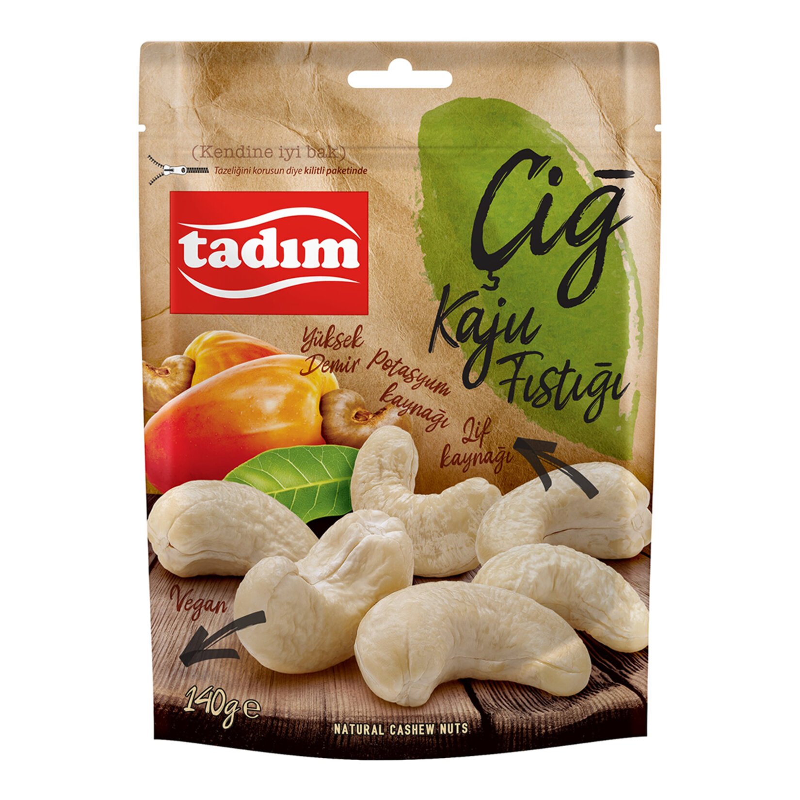 Tadım Çiğ Kaju 140 Gr