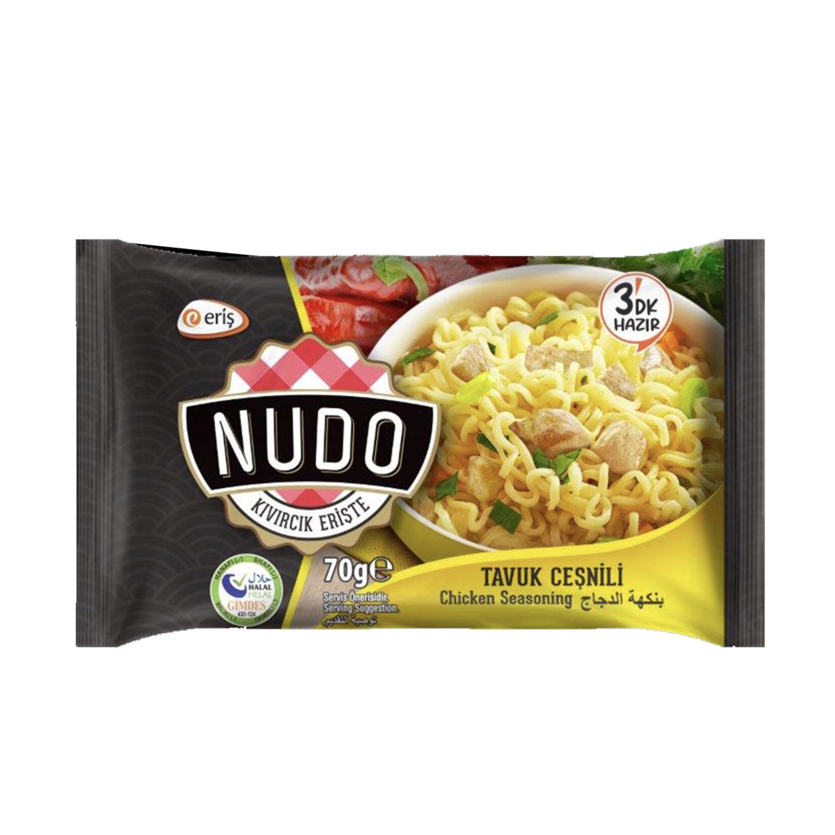 Nudo Tavuk Çeşnili Noodle 70 G Poşet