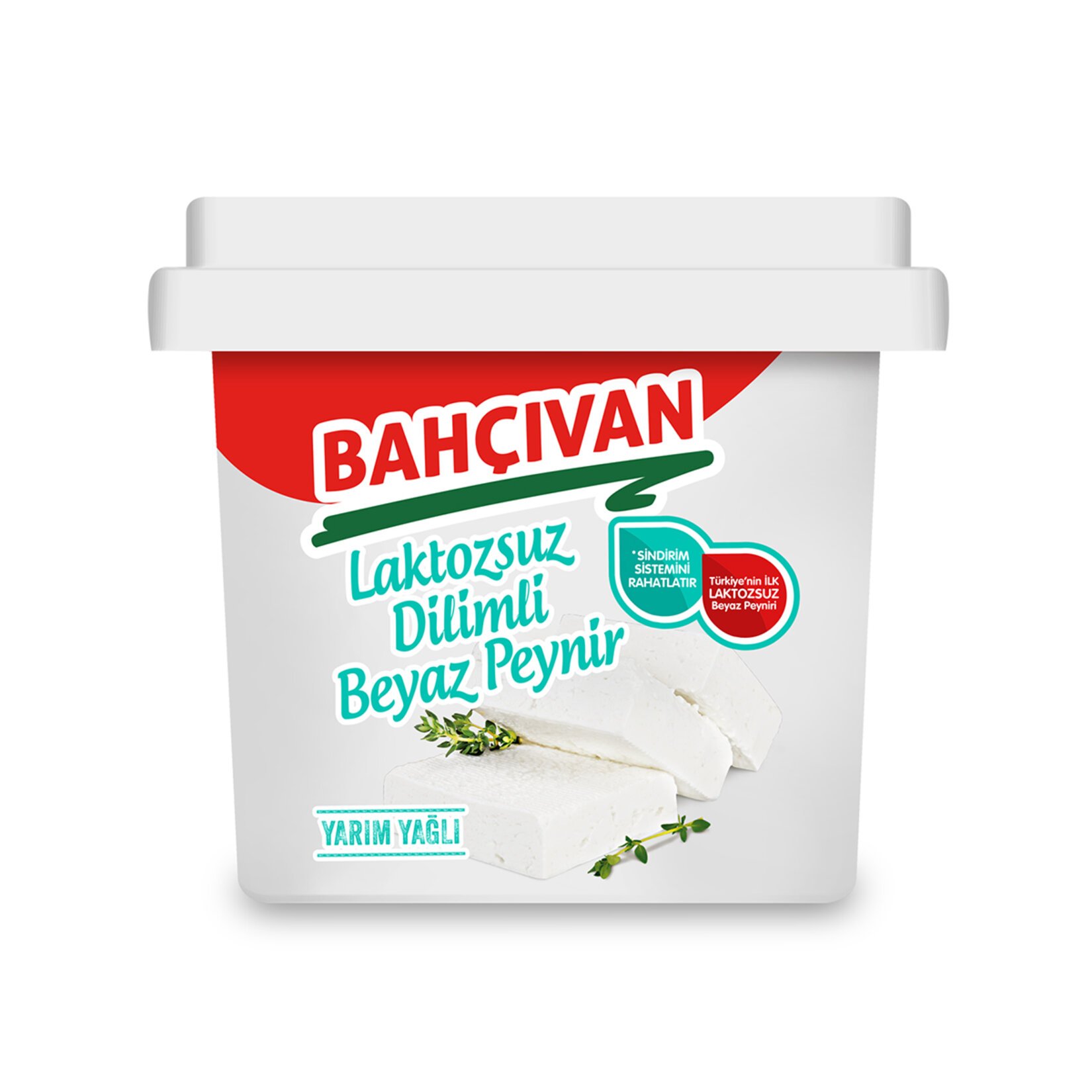 Bahçıvan Laktozsuz Yarım Yağlı Dilimli Beyaz Peynir 420G