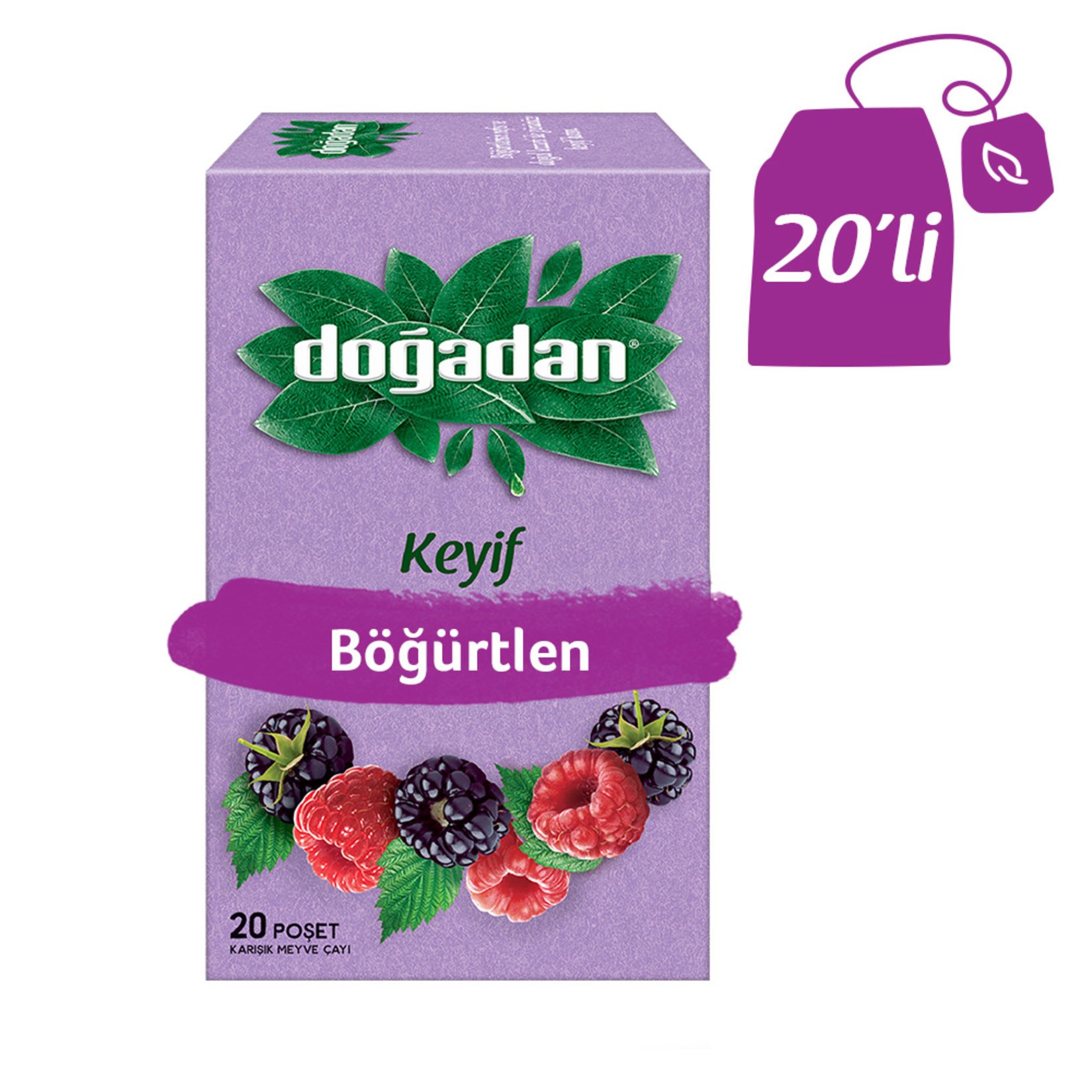 Doğadan Böğürtlen Poşet Çayı 20li